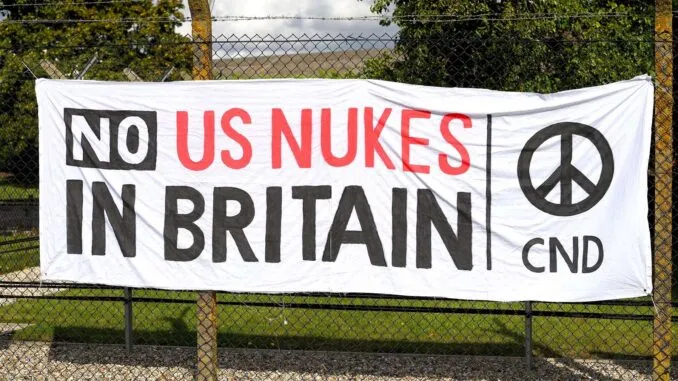 US Nuclear Weapons to UK: Tensions Rise Amidst Growing Concerns