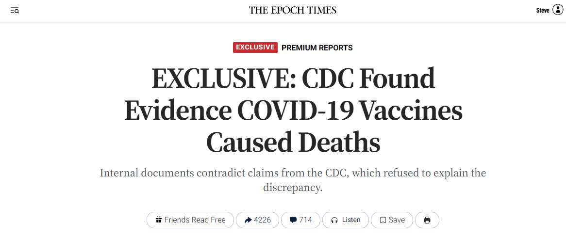 Unveiling the Truth: Debunking the CDC’s Misinformation