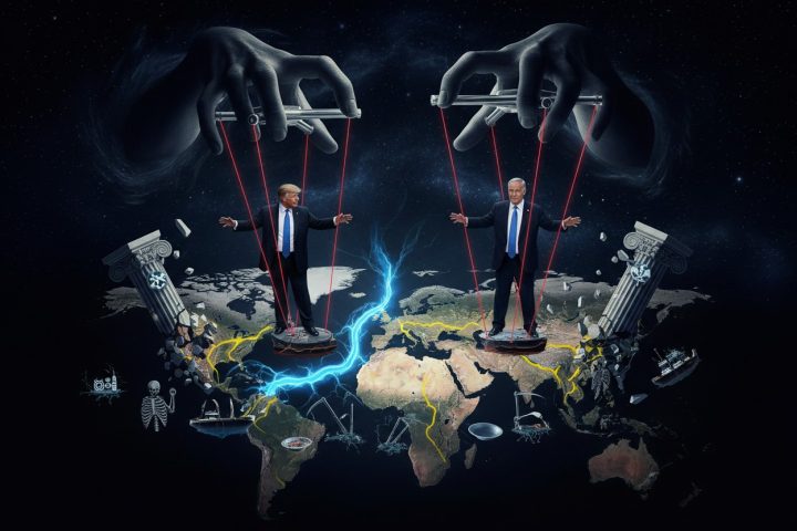 is a wider global war beginning analysis 2026 showing a global network map with shifting light clusters and uncertainty patterns