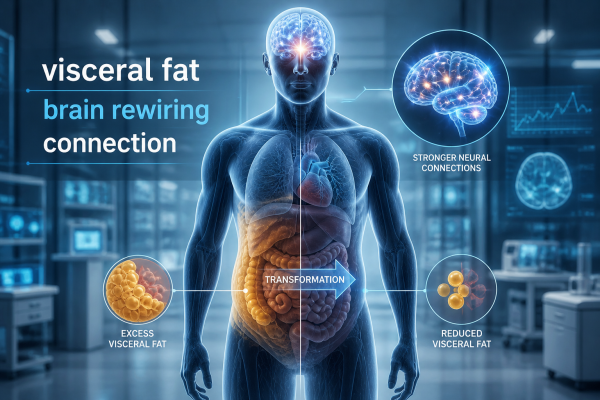 visceral fat brain rewiring connection weight loss transformation
