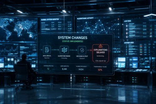 Trust and transparency in automated decision systems and rapid digital governance
