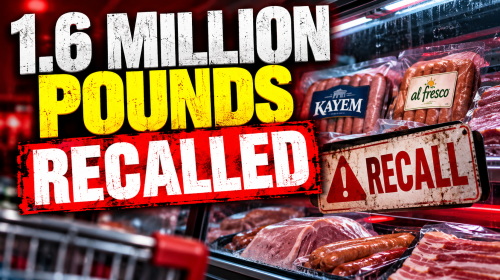 Dramatic image illustrating the October 2026 recall of nearly 1.6 million pounds of meat and poultry due to unsafe storage temperatures.