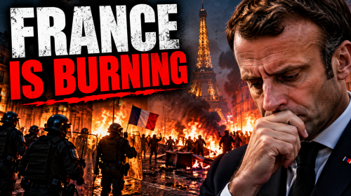 Riot police confront unrest in France as Macron faces political crisis following October 2026 riots.