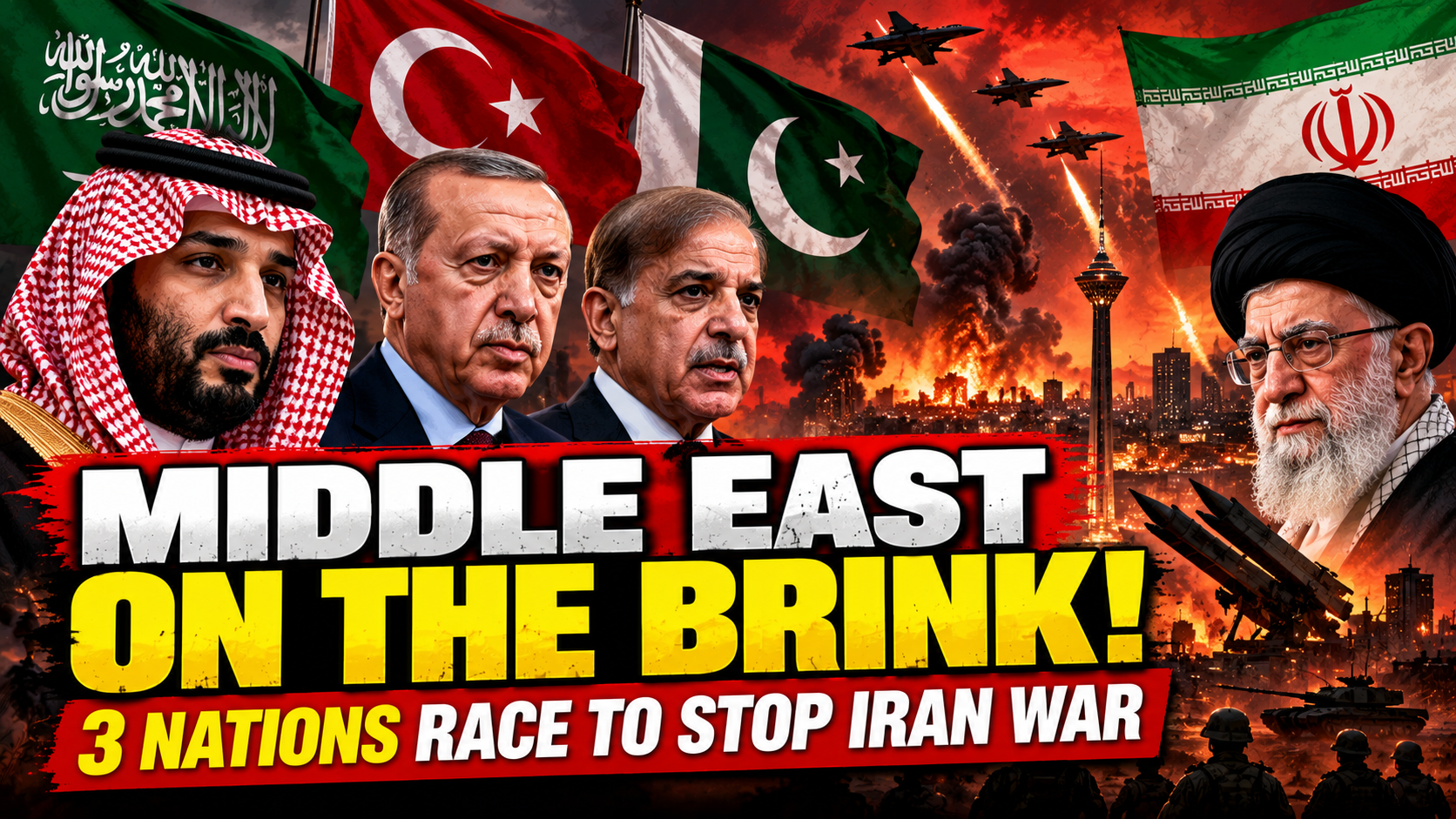 Iran war tensions rise as Saudi Arabia, Turkey and Pakistan pursue diplomatic talks in Tehran
